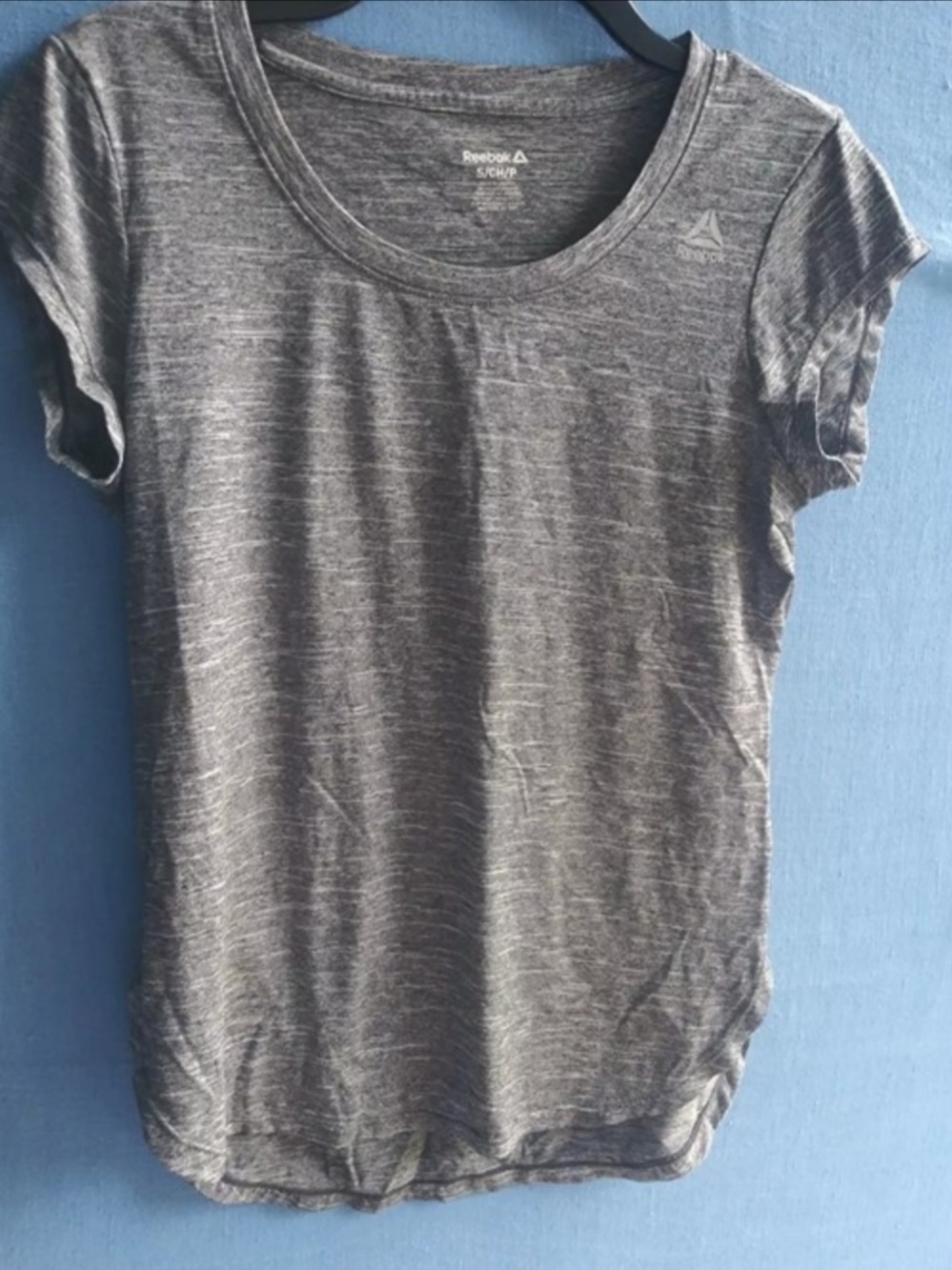 Reebok Women's Grey Heather Short Sleeve Performance Tee
